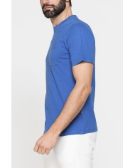 T-SHIRT MANICA CORTA IN COTONE MISTO LINO