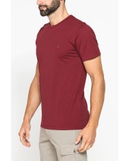 T-SHIRT TINTA UNITA IN COTONE ORGANICO