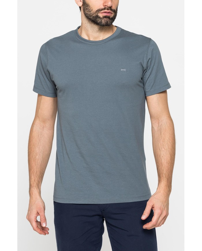 T-SHIRT TINTA UNITA IN COTONE ORGANICO