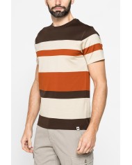 T-SHIRT A RIGHE IN COTONE MERCERIZZATO