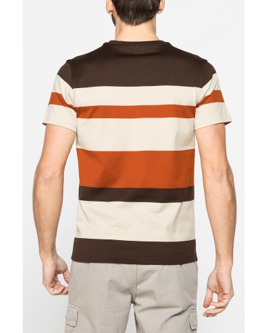 T-SHIRT A RIGHE IN COTONE MERCERIZZATO