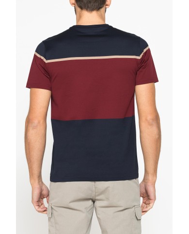 T-SHIRT A RIGHE IN COTONE MERCERIZZATO