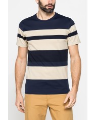 T-SHIRT A RIGHE IN COTONE MERCERIZZATO