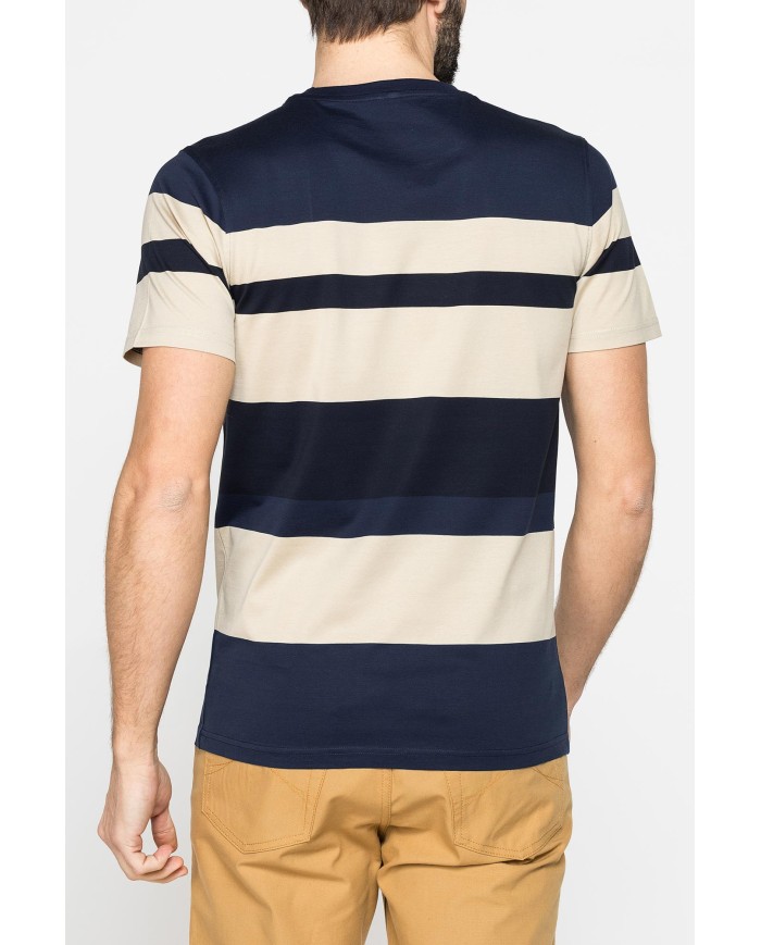 T-SHIRT A RIGHE IN COTONE MERCERIZZATO