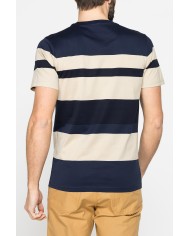 T-SHIRT A RIGHE IN COTONE MERCERIZZATO