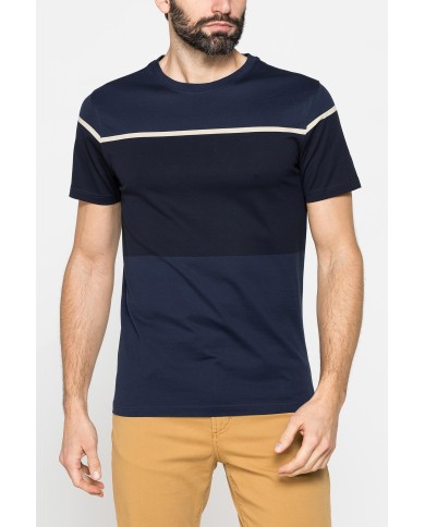 T-SHIRT A RIGHE IN COTONE MERCERIZZATO