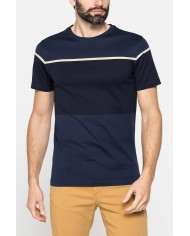 T-SHIRT A RIGHE IN COTONE MERCERIZZATO