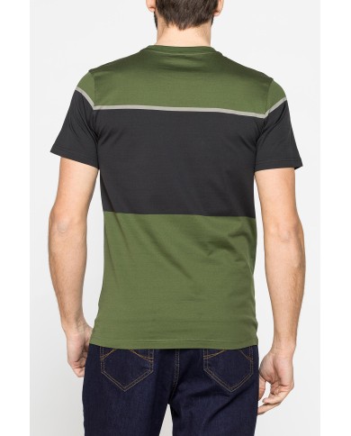 T-SHIRT A RIGHE IN COTONE MERCERIZZATO