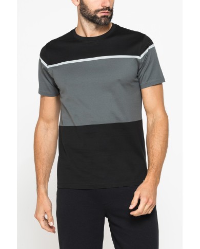 T-SHIRT A RIGHE IN COTONE MERCERIZZATO