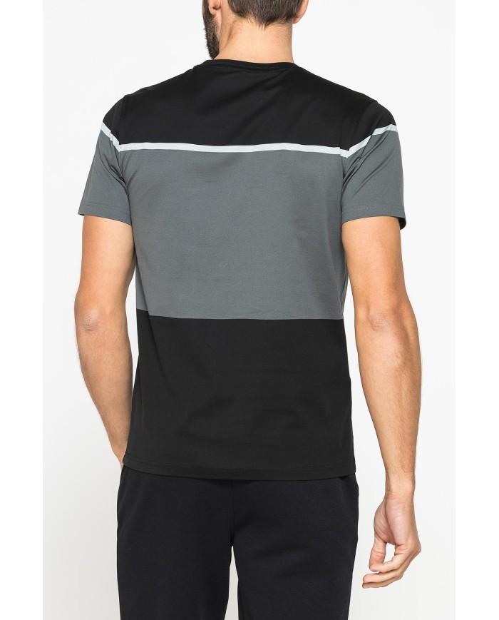 T-SHIRT A RIGHE IN COTONE MERCERIZZATO