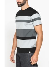 T-SHIRT A RIGHE IN COTONE MERCERIZZATO