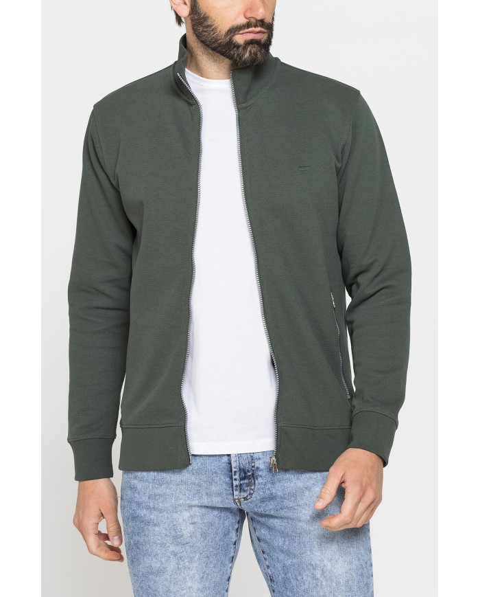 T-SHIRT MANICA LUNGA TINTA UNITA IN COTONE ORGANICO