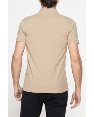 POLO MANICA CORTA IN COTONE E LINO