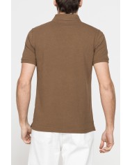 POLO MANICA CORTA IN COTONE E LINO