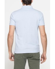 POLO MANICA CORTA IN COTONE E LINO