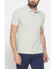 POLO MANICA CORTA IN COTONE E LINO