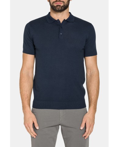 POLO MANICA CORTA REALIZZATA IN MAGLIA CALATA