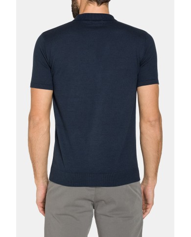 POLO MANICA CORTA REALIZZATA IN MAGLIA CALATA