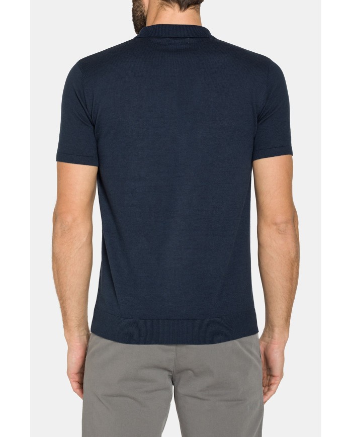 POLO MANICA CORTA REALIZZATA IN MAGLIA CALATA