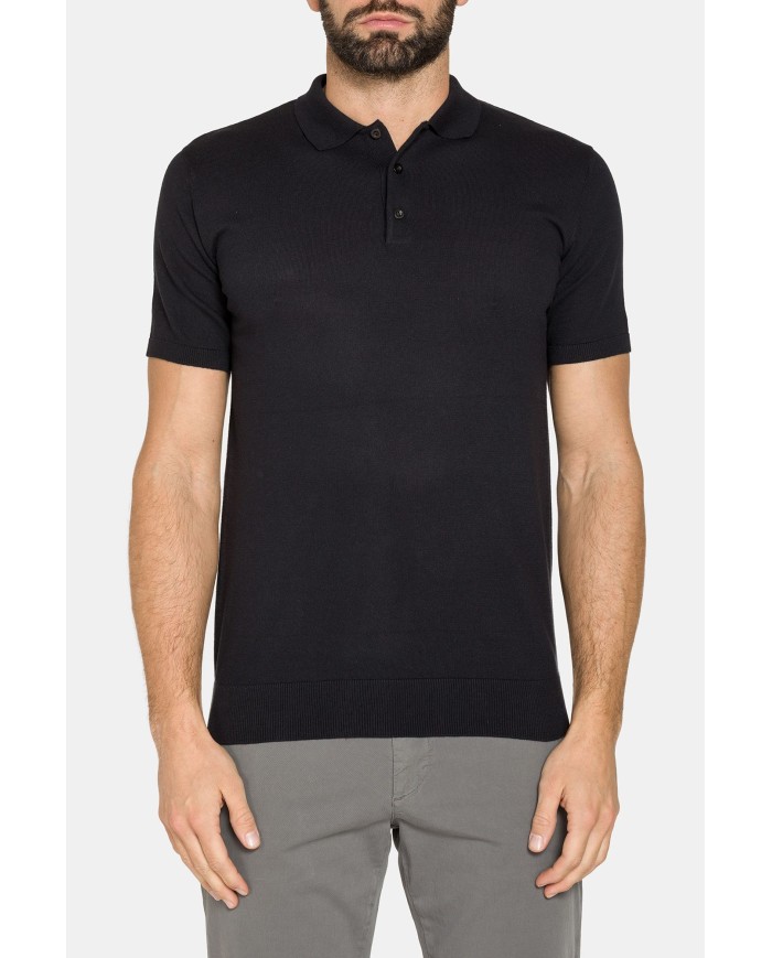 POLO MANICA CORTA REALIZZATA IN MAGLIA CALATA