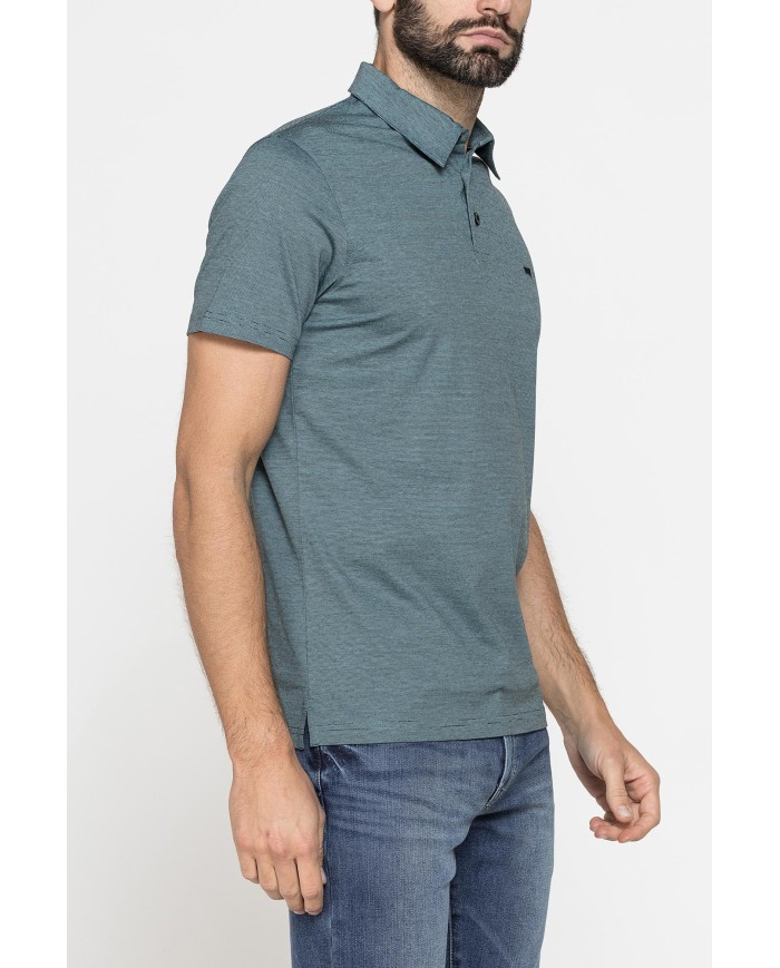 POLO MANICA CORTA IN JERSEY DI COTONE MERCERIZZATO