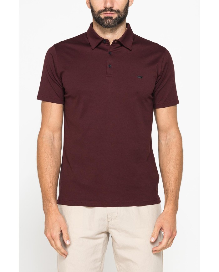 POLO MANICA CORTA IN JERSEY DI COTONE MERCERIZZATO