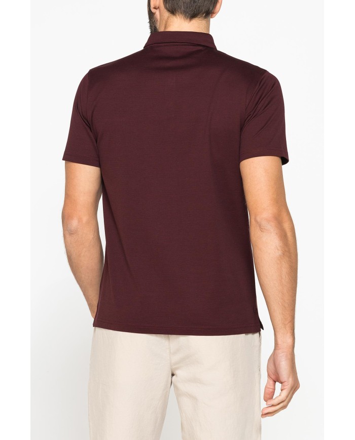 POLO MANICA CORTA IN JERSEY DI COTONE MERCERIZZATO