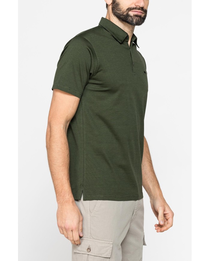 POLO MANICA CORTA IN JERSEY DI COTONE MERCERIZZATO