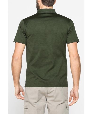POLO MANICA CORTA IN JERSEY DI COTONE MERCERIZZATO