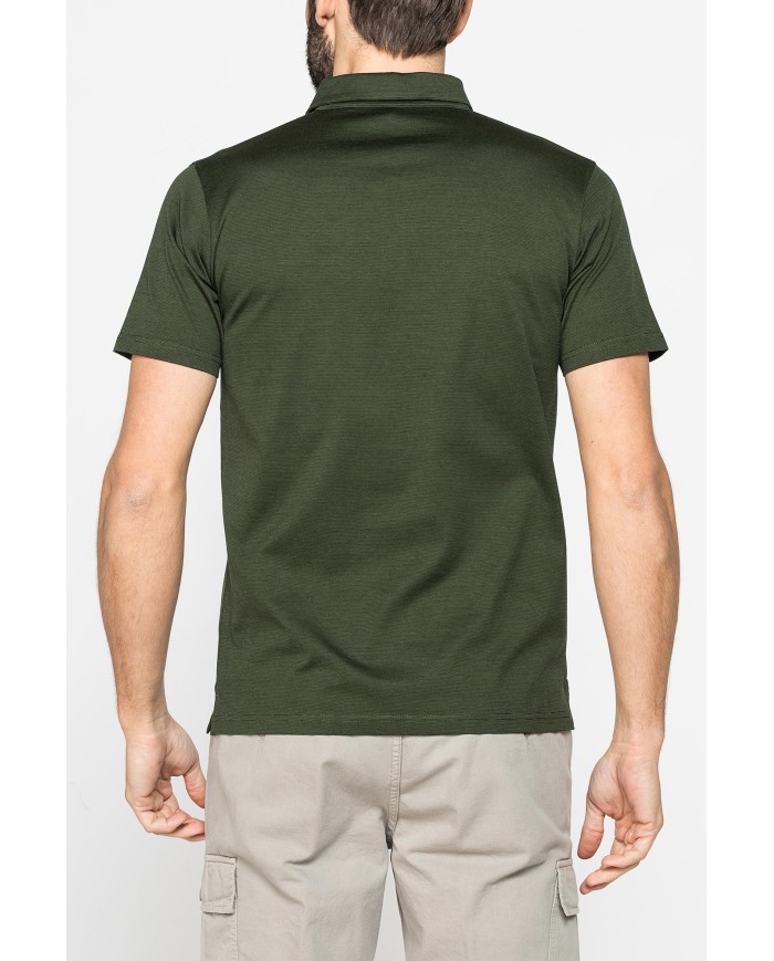 POLO MANICA CORTA IN JERSEY DI COTONE MERCERIZZATO