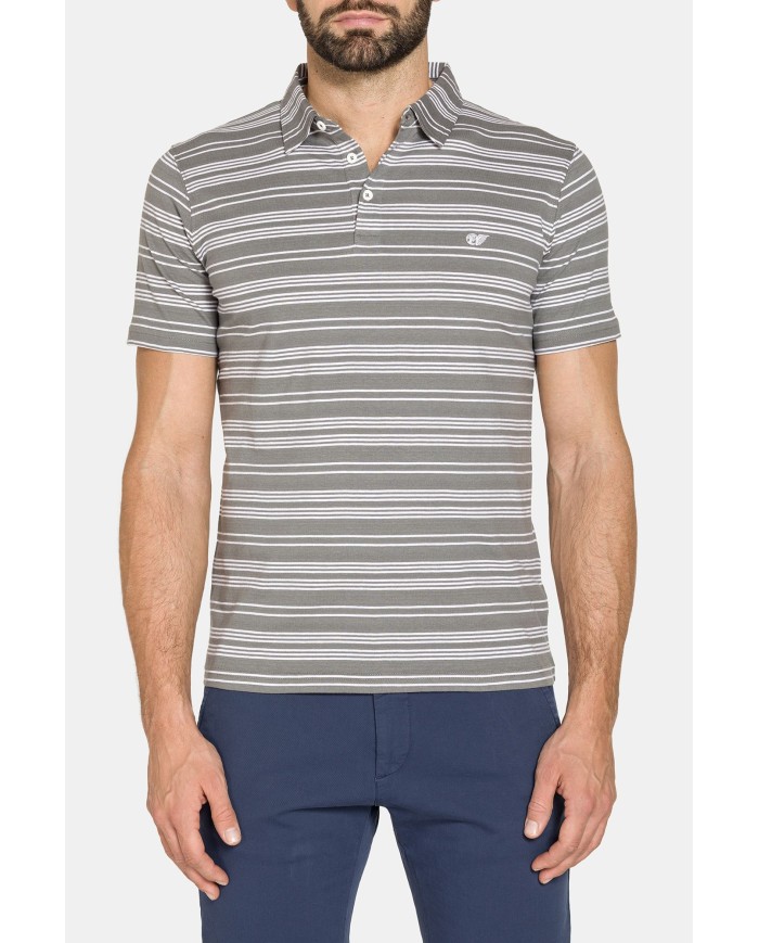 POLO MANICA CORTA IN JERSEY DI COTONE MERCERIZZATO