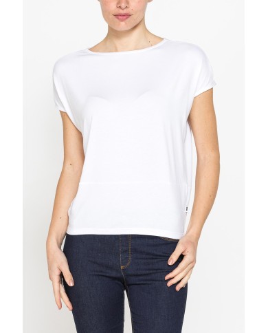 T-SHIRT MORBIDA IN VISCOSA CON FASCIA T-SHIRT MORBIDA IN VISCOSA CON FASCIA