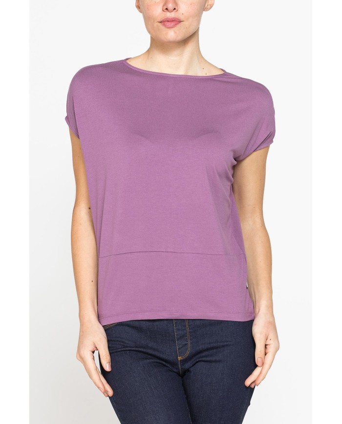 T-SHIRT MORBIDA IN VISCOSA CON FASCIA