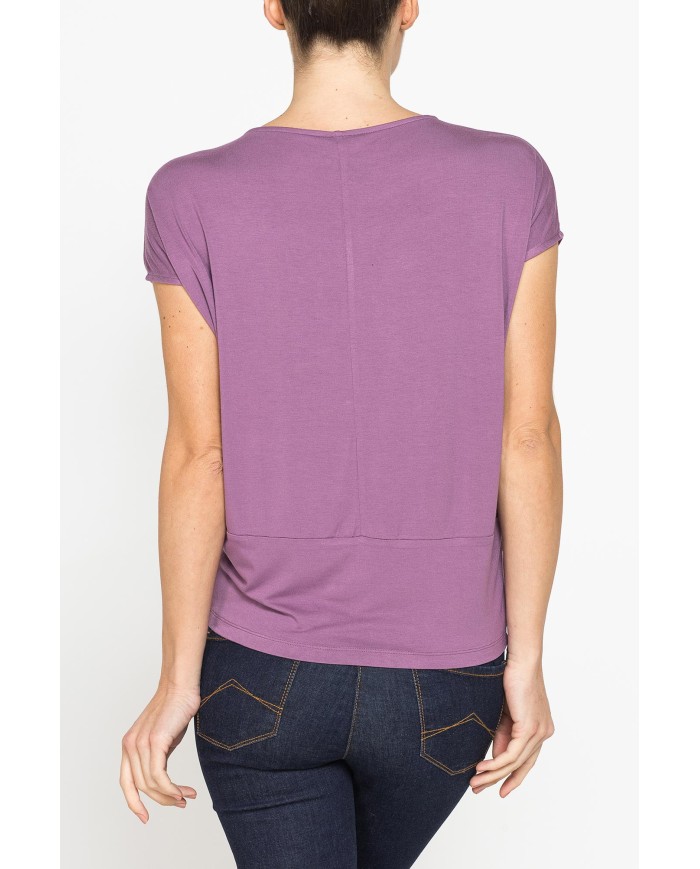 T-SHIRT MORBIDA IN VISCOSA CON FASCIA