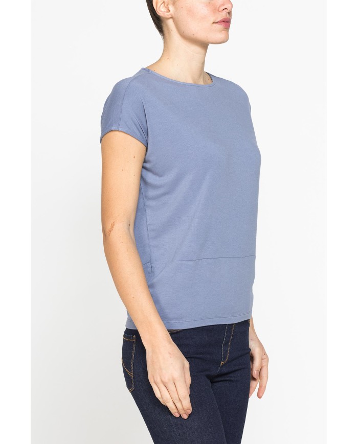 T-SHIRT MORBIDA IN VISCOSA CON FASCIA