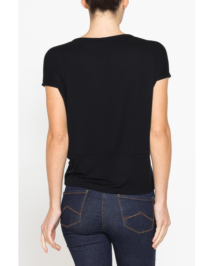 T-SHIRT MORBIDA IN VISCOSA CON FASCIA