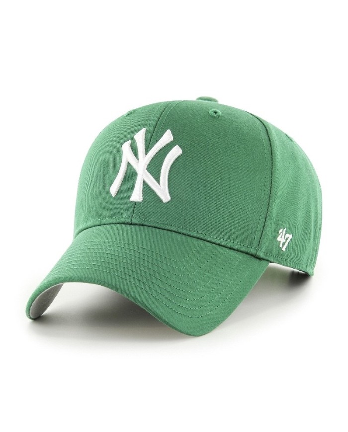 Cappello con Visiera '47 NY Yankees Raised Basic Verde Regolabile BRAC17CTPKY