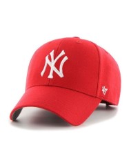 Cappello con Visiera '47 NY Yankees Raised Basic Grigio Regolabile BRAC17CTPGY