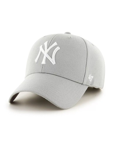 Cappello con Visiera '47 NY Yankees Raised Basic Grigio Regolabile BRAC17CTPGY Cappello con Visiera '47 NY Yankees Raised Basic Grigio Regolabile BRAC17CTPGY