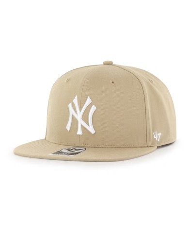 Cappello con Visiera Piatta '47 NY Yankees Captain Beige BNSHOT17WBPKHB Cappello con Visiera Piatta '47 NY Yankees Captain Beige BNSHOT17WBPKHB