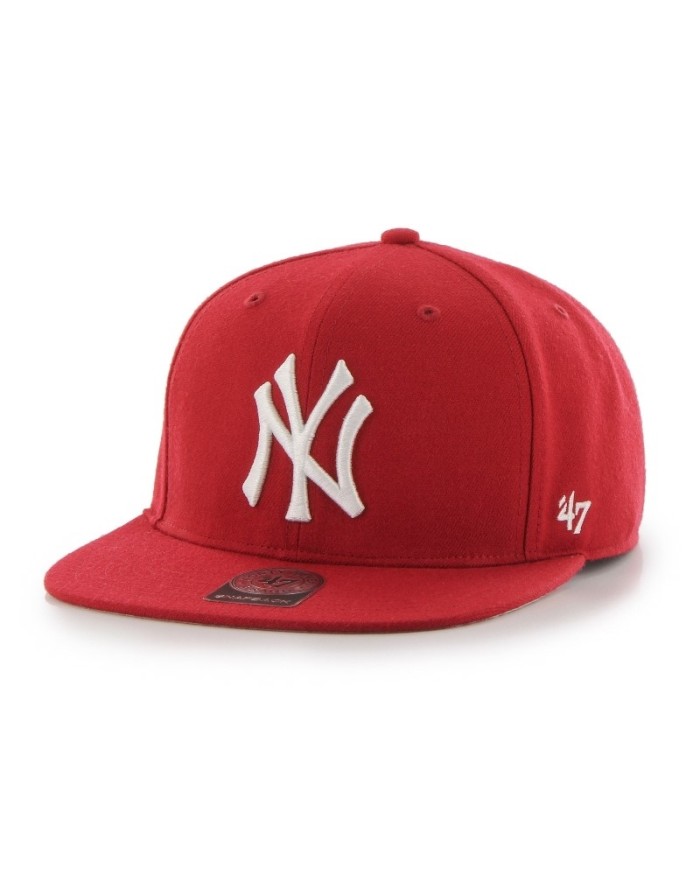 Cappello con Visiera Piatta '47 NY Yankees Bambino Rosso BLTSHT17WBPRD