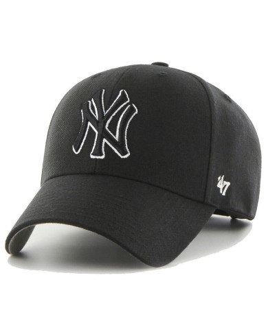 Cappello con Visiera '47 NY Yankees MVP Snapback Nero BMVPSP17WBPBKC Cappello con Visiera '47 NY Yankees MVP Snapback Nero BMVPSP17WBPBKC