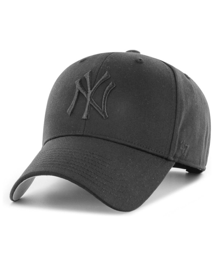 Cappello con Visiera '47 NY Yankees Raised Basic Nero Regolabile BRAC17CTPBKA