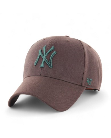 Cappello con Visiera '47 NY Yankees MVP Snapback Marrone BMVPSP17WBPBWF Cappello con Visiera '47 NY Yankees MVP Snapback Marrone BMVPSP17WBPBWF