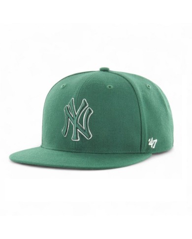 Cappello con Visiera Piatta '47 NY Yankees Regolabile Verde BNSHOT17WBPDGB Cappello con Visiera Piatta '47 NY Yankees Regolabile Verde BNSHOT17WBPDGB
