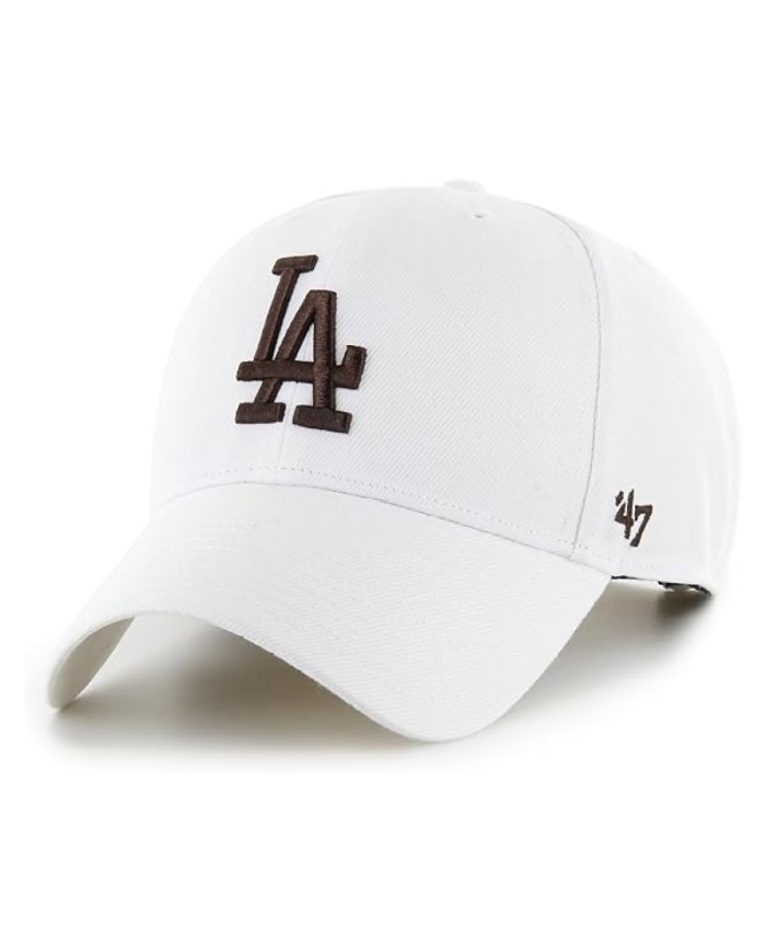 Cappello con Visiera '47 LA Dodgers MVP Snapback Bianco BMVPSP12WBPWHF