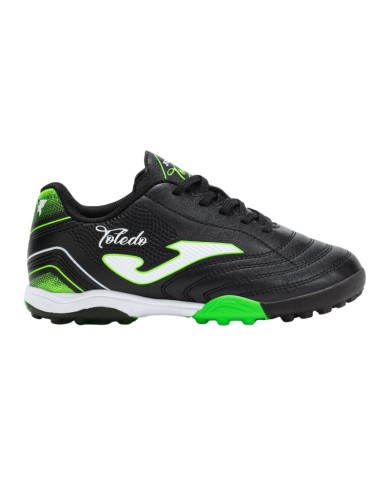 Scarpe da Calcetto Joma Toledo Jr 2501 Nero Turf TOJW2501TF Scarpe da Calcetto Joma Toledo Jr 2501 Nero Turf TOJW2501TF