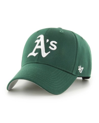 Cappello con Visiera '47 Oakland Athletics Raised Basic Verde Regolabile BRAC18CTPDG Cappello con Visiera '47 Oakland Athletics Raised Basic Verde Regolabile BRAC18CTPDG