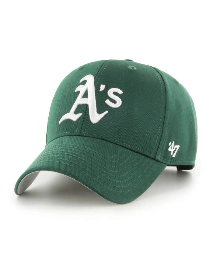Cappello con Visiera '47 Oakland Athletics Raised Basic Verde Regolabile BRAC18CTPDG
