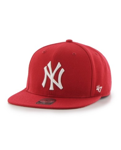Cappello con Visiera Piatta '47 NY Yankees Regolabile Rosso BNSHOT17WBPRD Cappello con Visiera Piatta '47 NY Yankees Regolabile Rosso BNSHOT17WBPRD